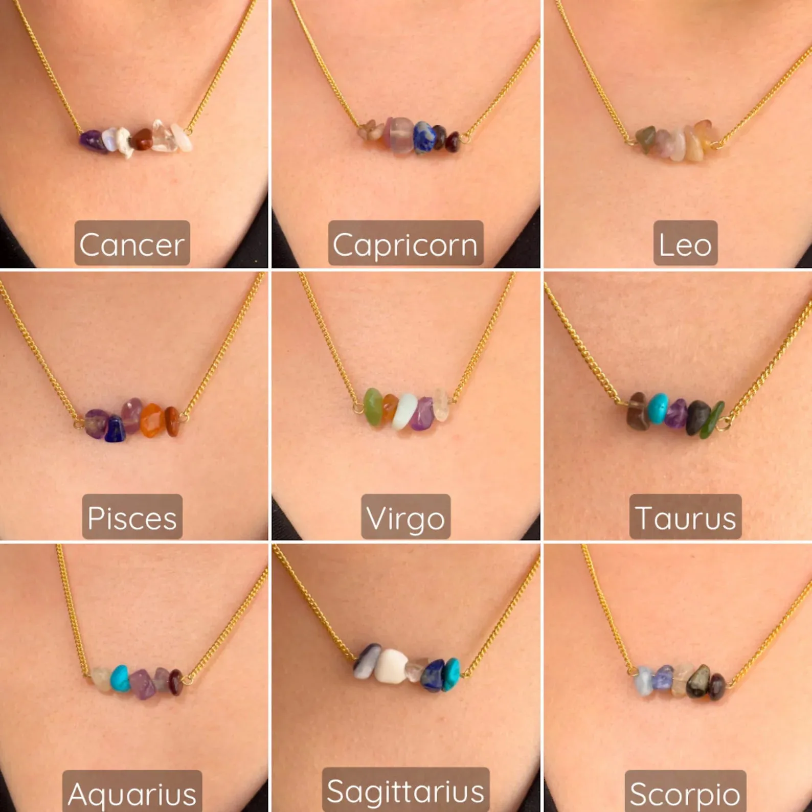 Taurus Zodiac Bar Necklace