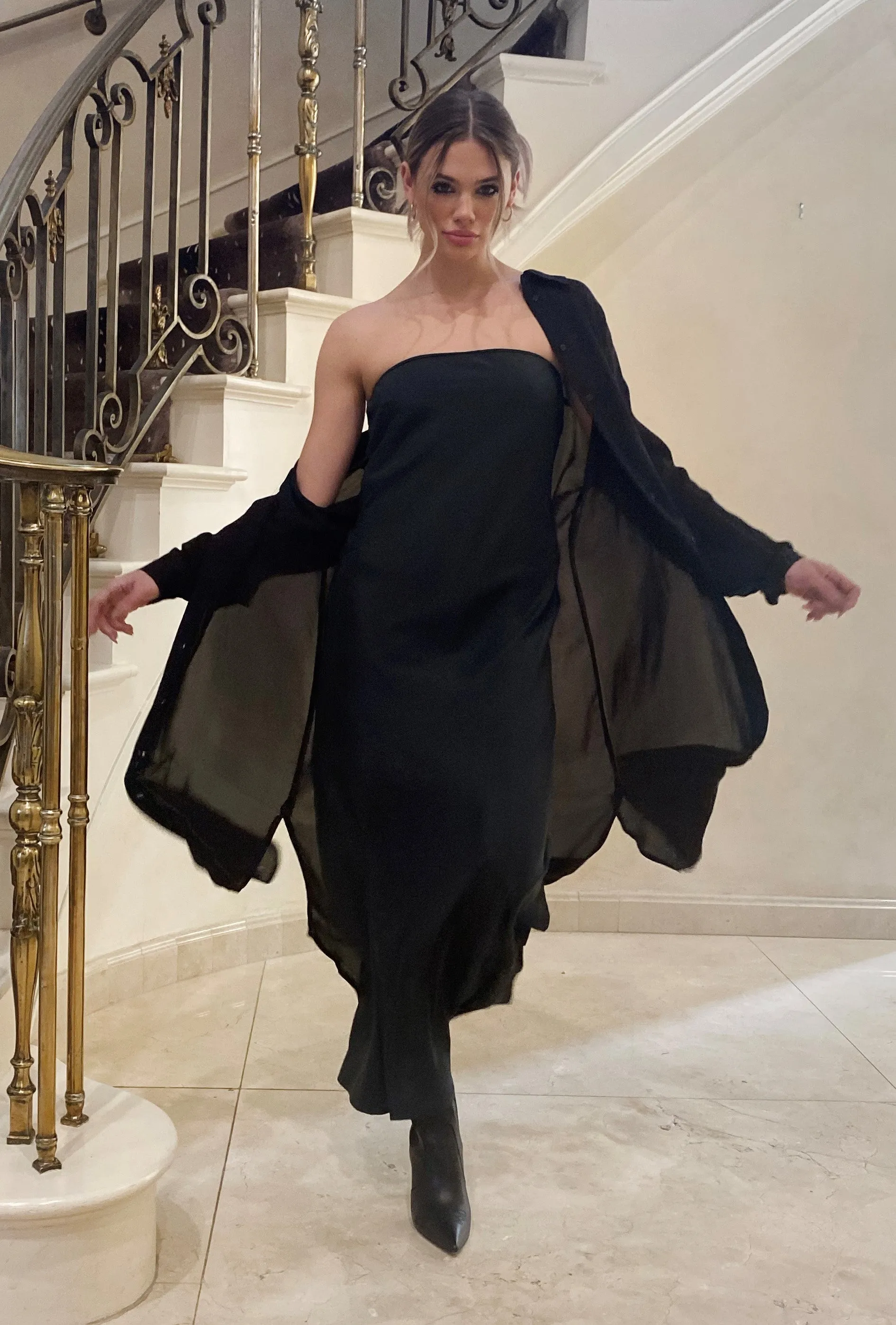 Taylor Pillar Dress Black