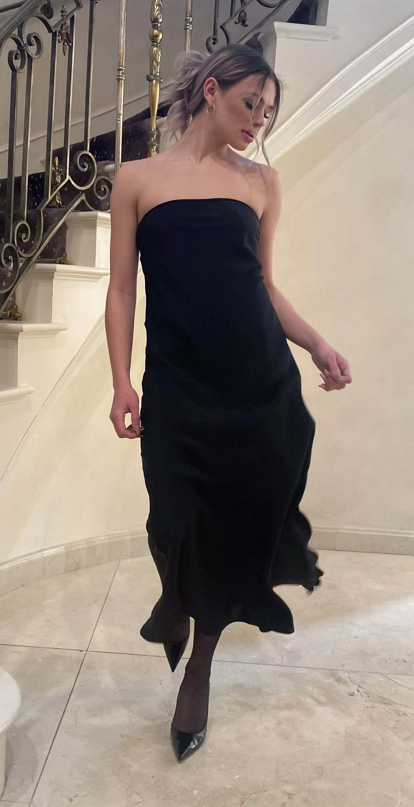 Taylor Pillar Dress Black
