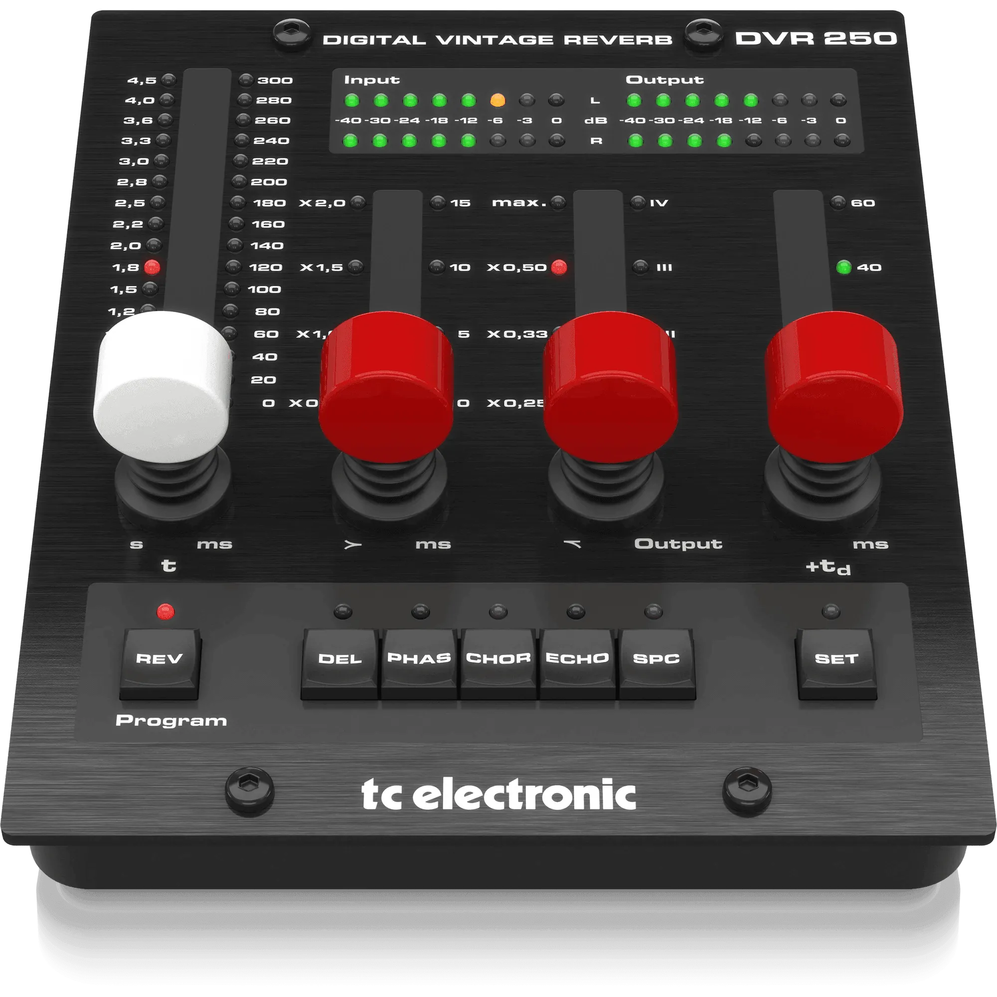 TC Electronic DVR250-DT Digital Vintage Reverb with Inspiring Hardware Interface