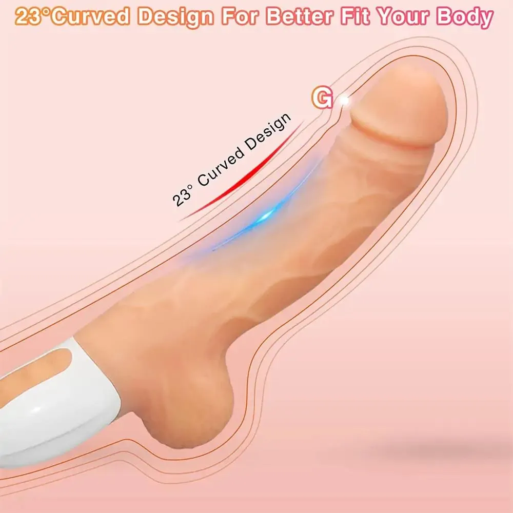 Telescopic Multi-Angles Sex Machine Silicone Suction Cup Dildo Vibrator 6 Inch