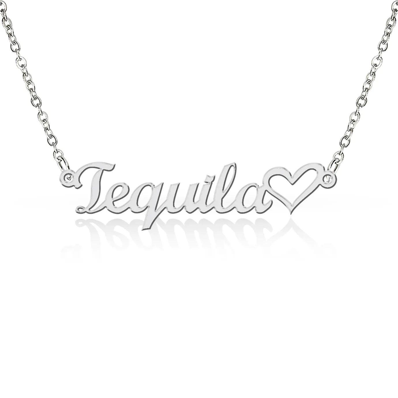 Tequila Heart Love Necklace