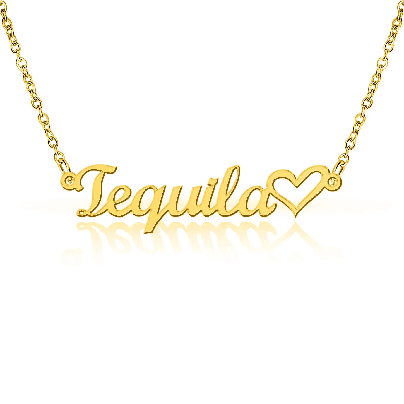 Tequila Heart Love Necklace