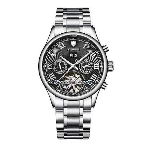 TEVISE 806 Military Wind Male Wristwatch Automatic Stainless Steel Luminous Mechanical Watche