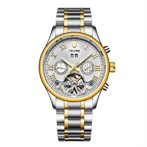 TEVISE 806 Military Wind Male Wristwatch Automatic Stainless Steel Luminous Mechanical Watche