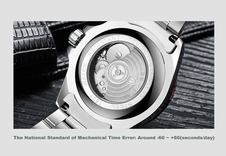 TEVISE Sub Automatic Mechanical Watch