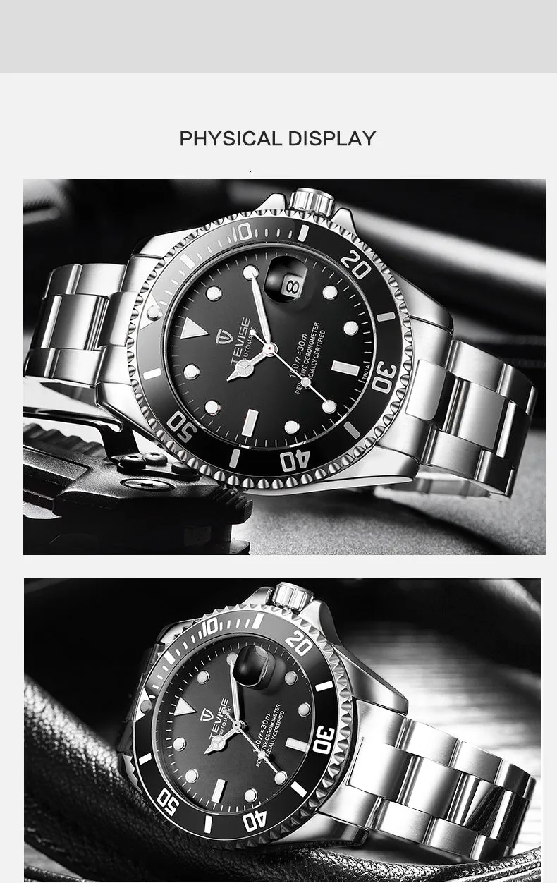 TEVISE Sub Automatic Mechanical Watch