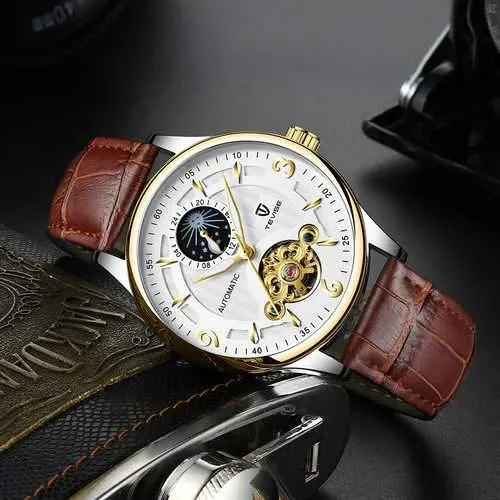 TEVISE T820B Casual Moon Phase Automatic Mechanical