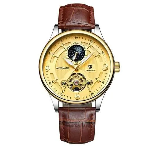 TEVISE T820B Casual Moon Phase Automatic Mechanical