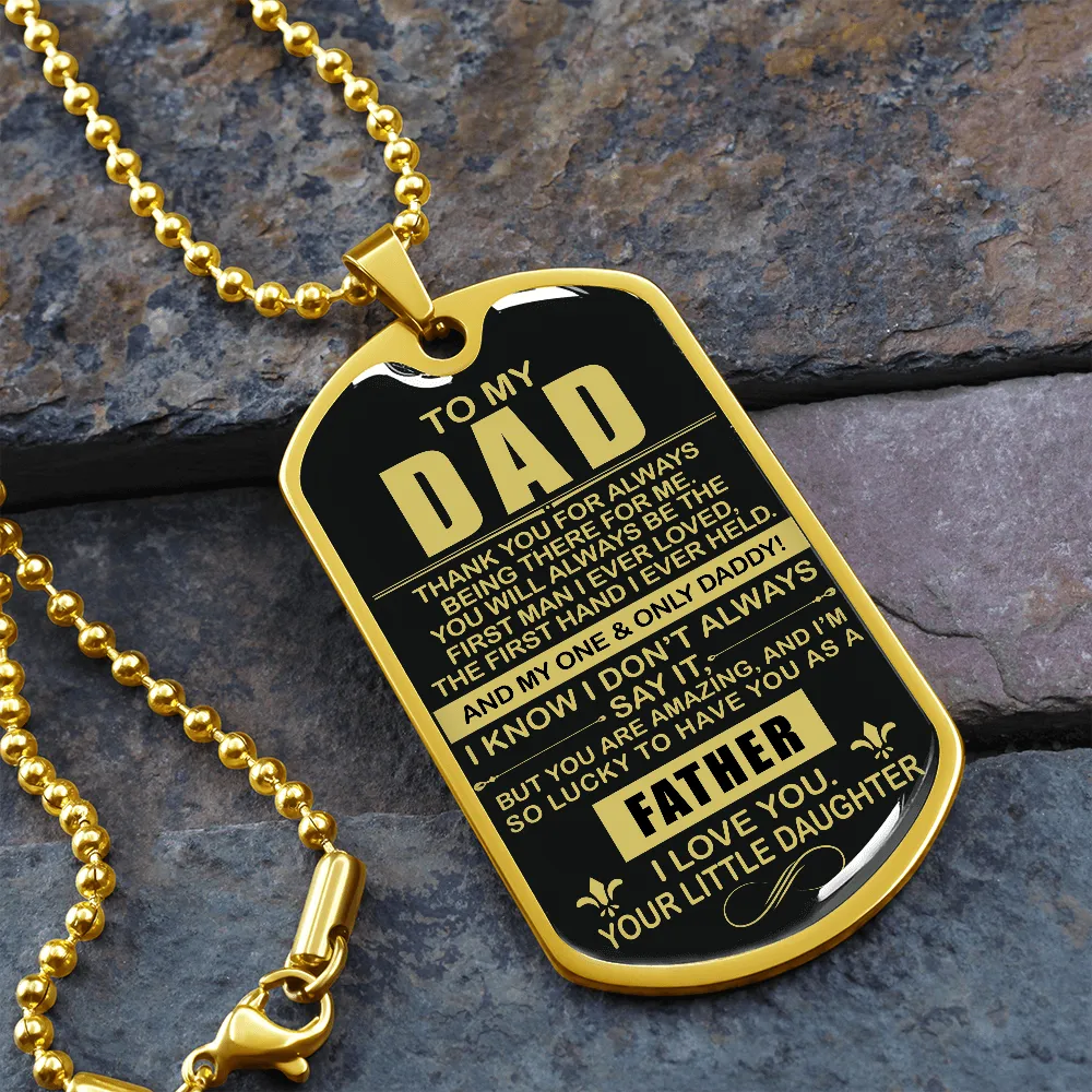 Thank You Dad - Dog Tag