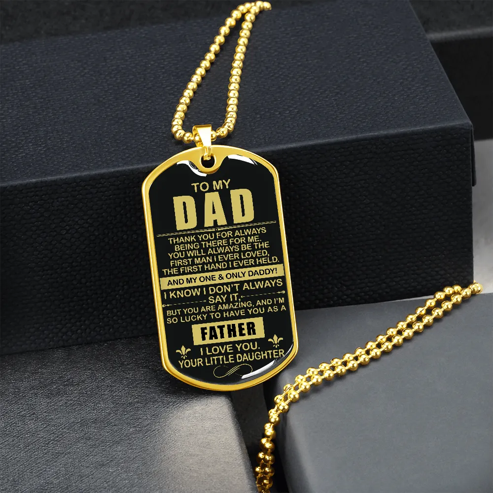 Thank You Dad - Dog Tag