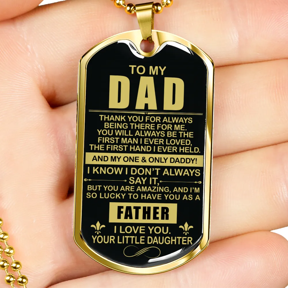 Thank You Dad - Dog Tag