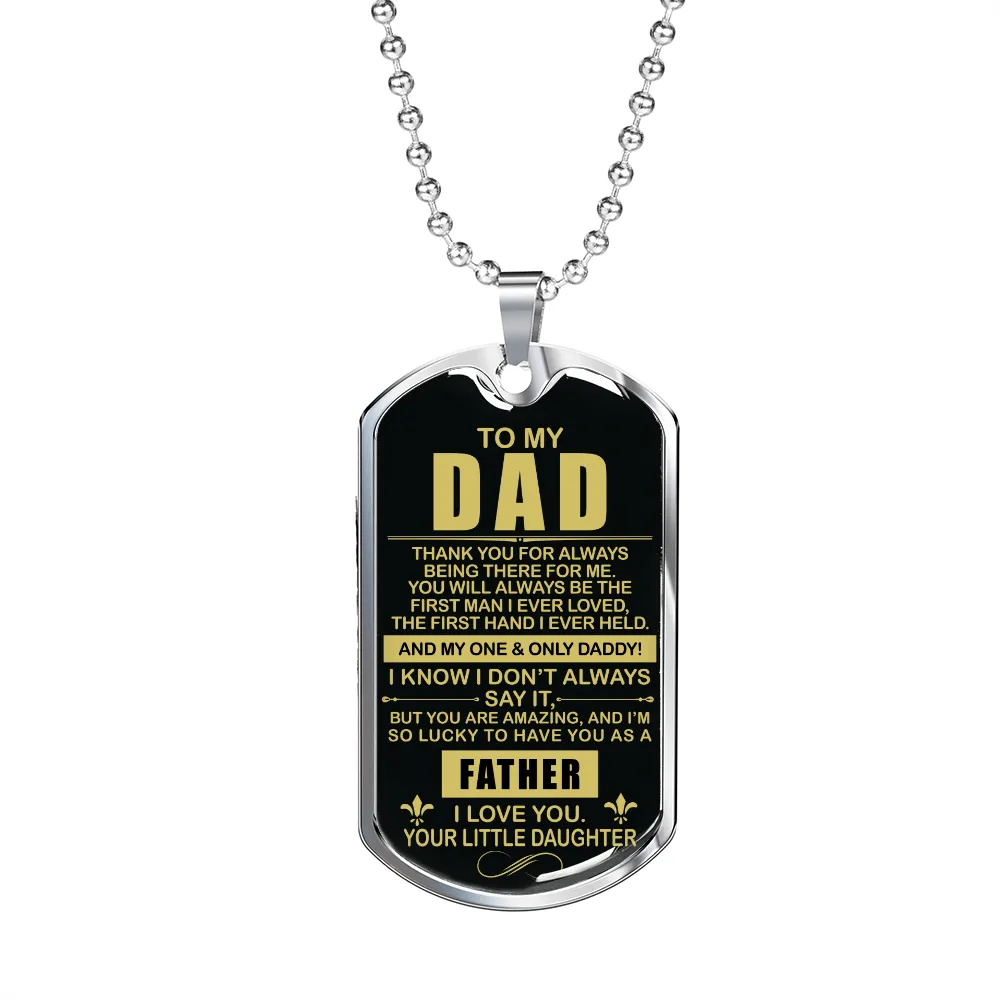 Thank You Dad - Dog Tag