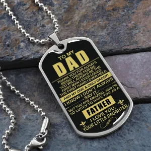 Thank You Dad - Dog Tag