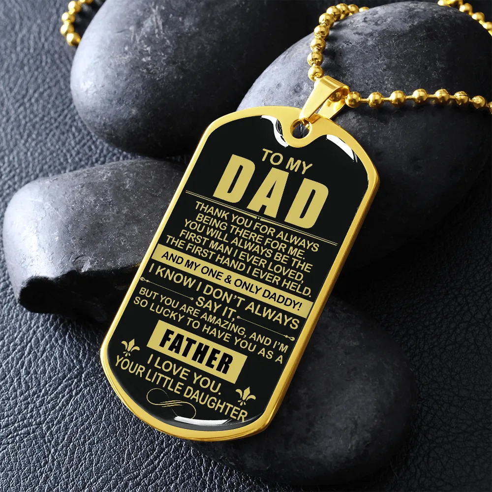 Thank You Dad - Dog Tag