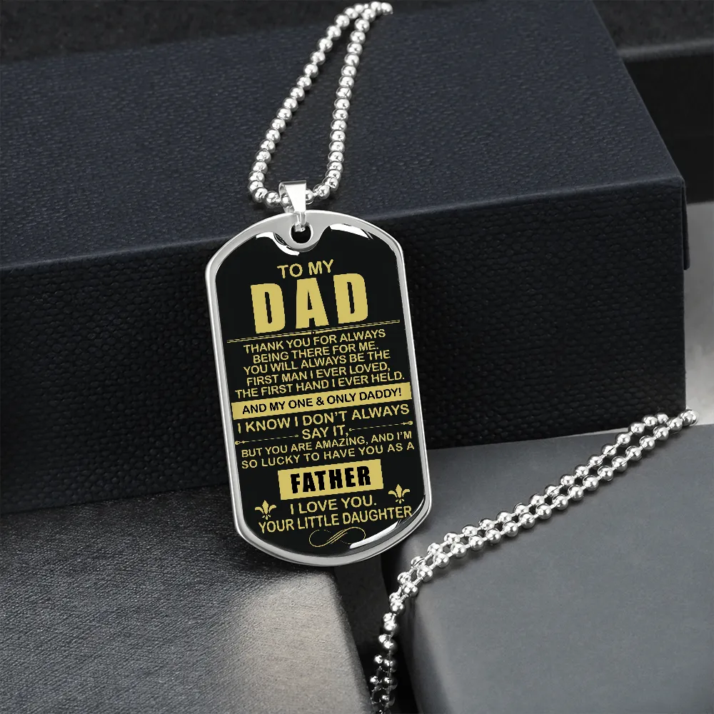 Thank You Dad - Dog Tag