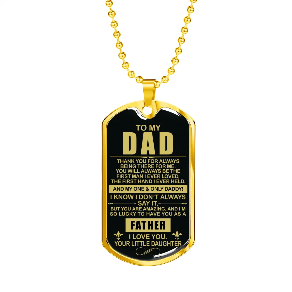 Thank You Dad - Dog Tag