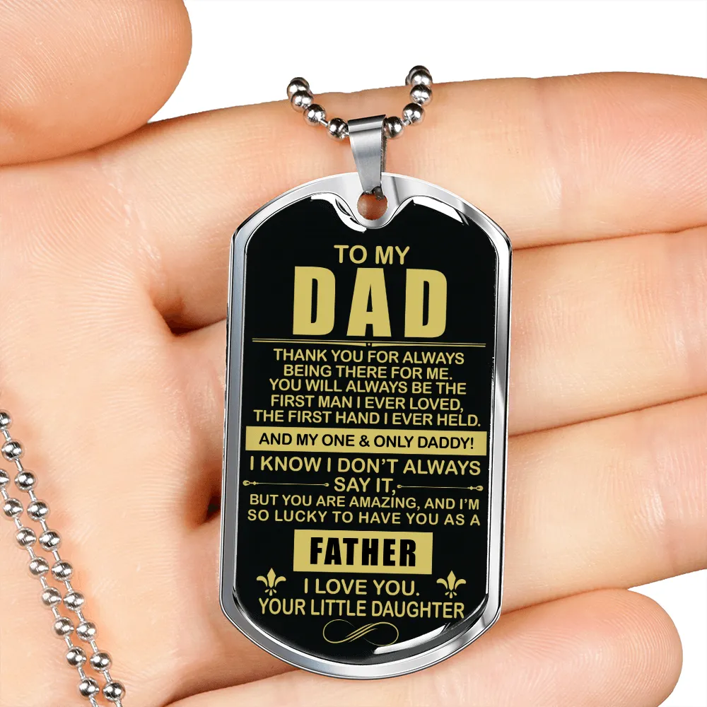 Thank You Dad - Dog Tag