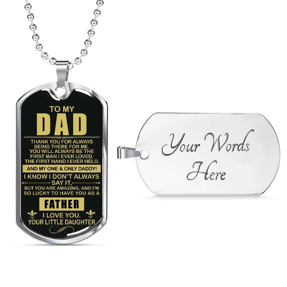 Thank You Dad - Dog Tag