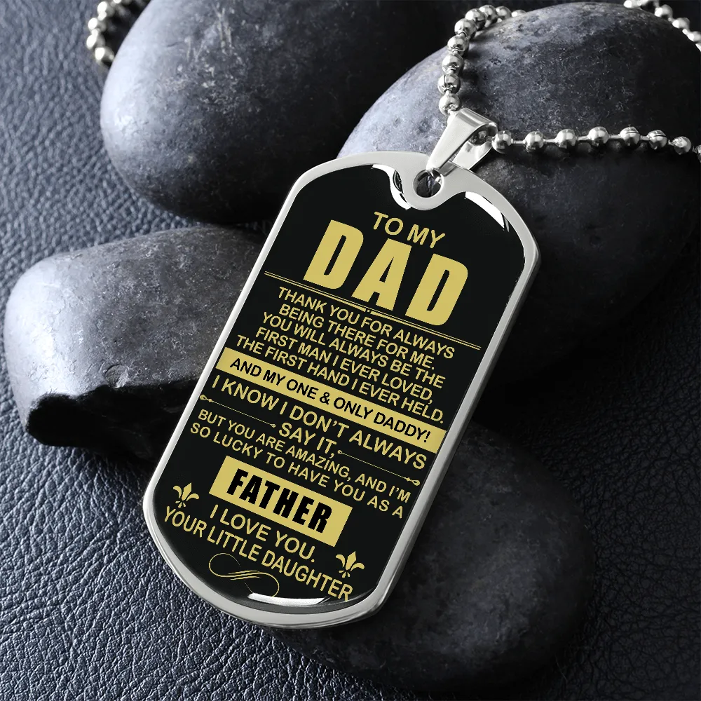 Thank You Dad - Dog Tag