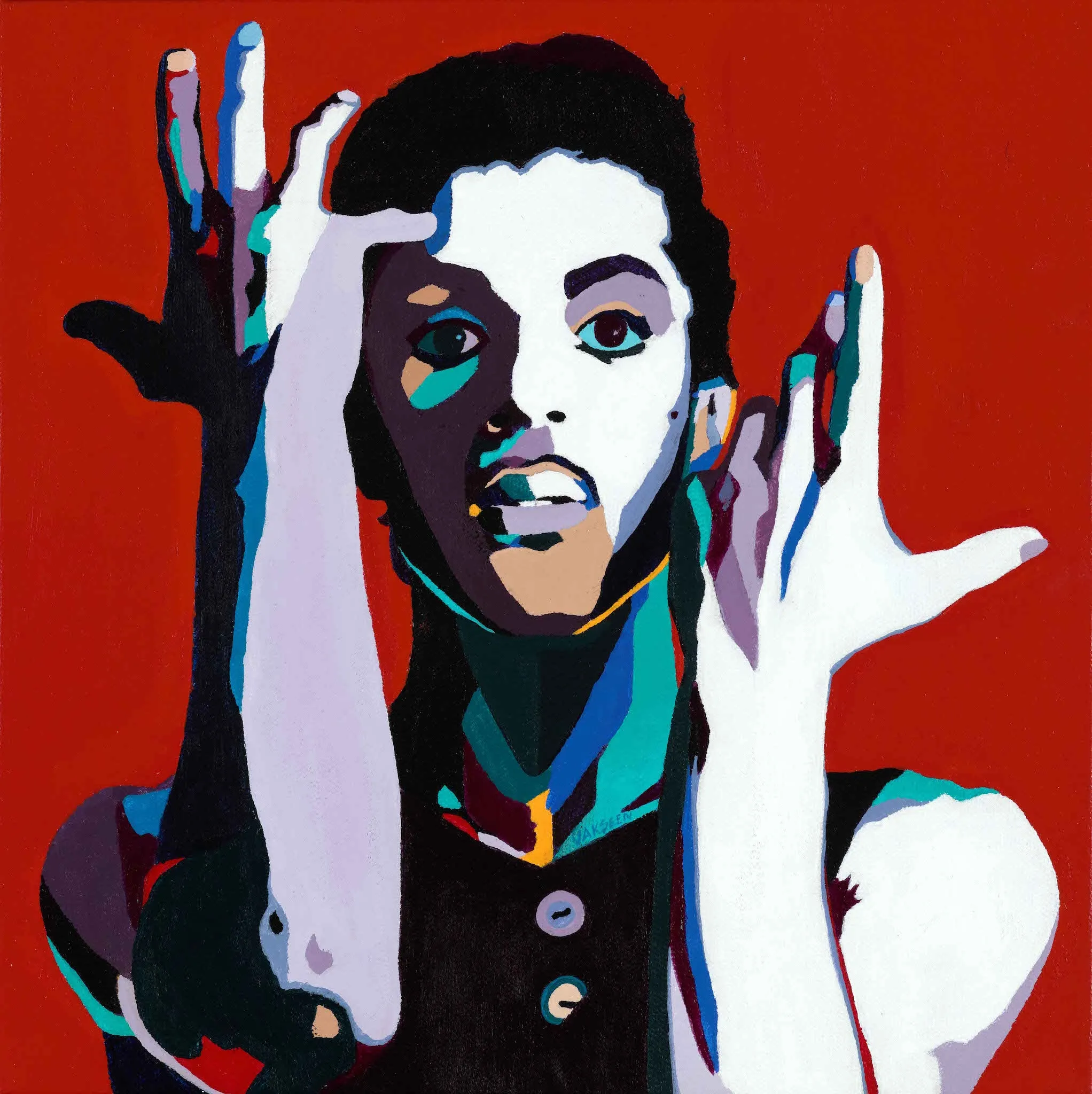 The Cherry Moon - Prince portrait art - Limited Edition Giclee Art Prints & Wall Decor - Vakseen Art
