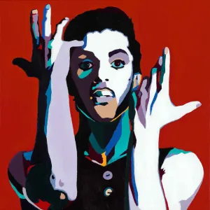 The Cherry Moon - Prince portrait art - Limited Edition Giclee Art Prints & Wall Decor - Vakseen Art