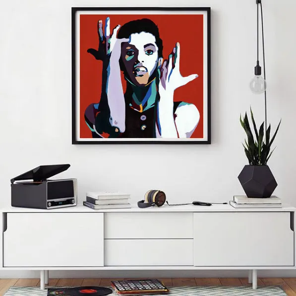 The Cherry Moon - Prince portrait art - Limited Edition Giclee Art Prints & Wall Decor - Vakseen Art