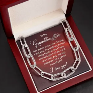 The first time I saw you-Link Necklace for Granddaughter