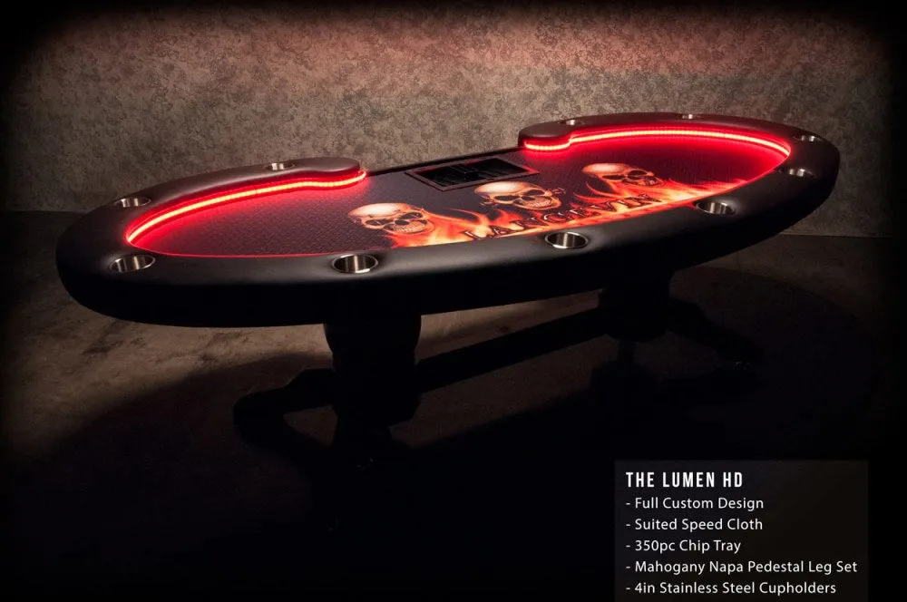 The Lumen HD LED Poker Table