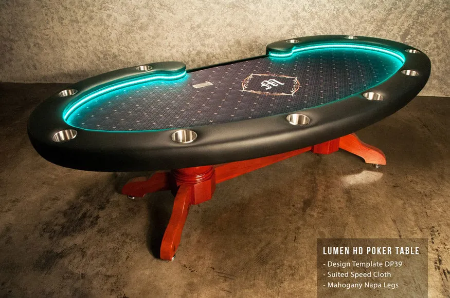The Lumen HD LED Poker Table