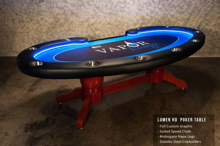 The Lumen HD LED Poker Table