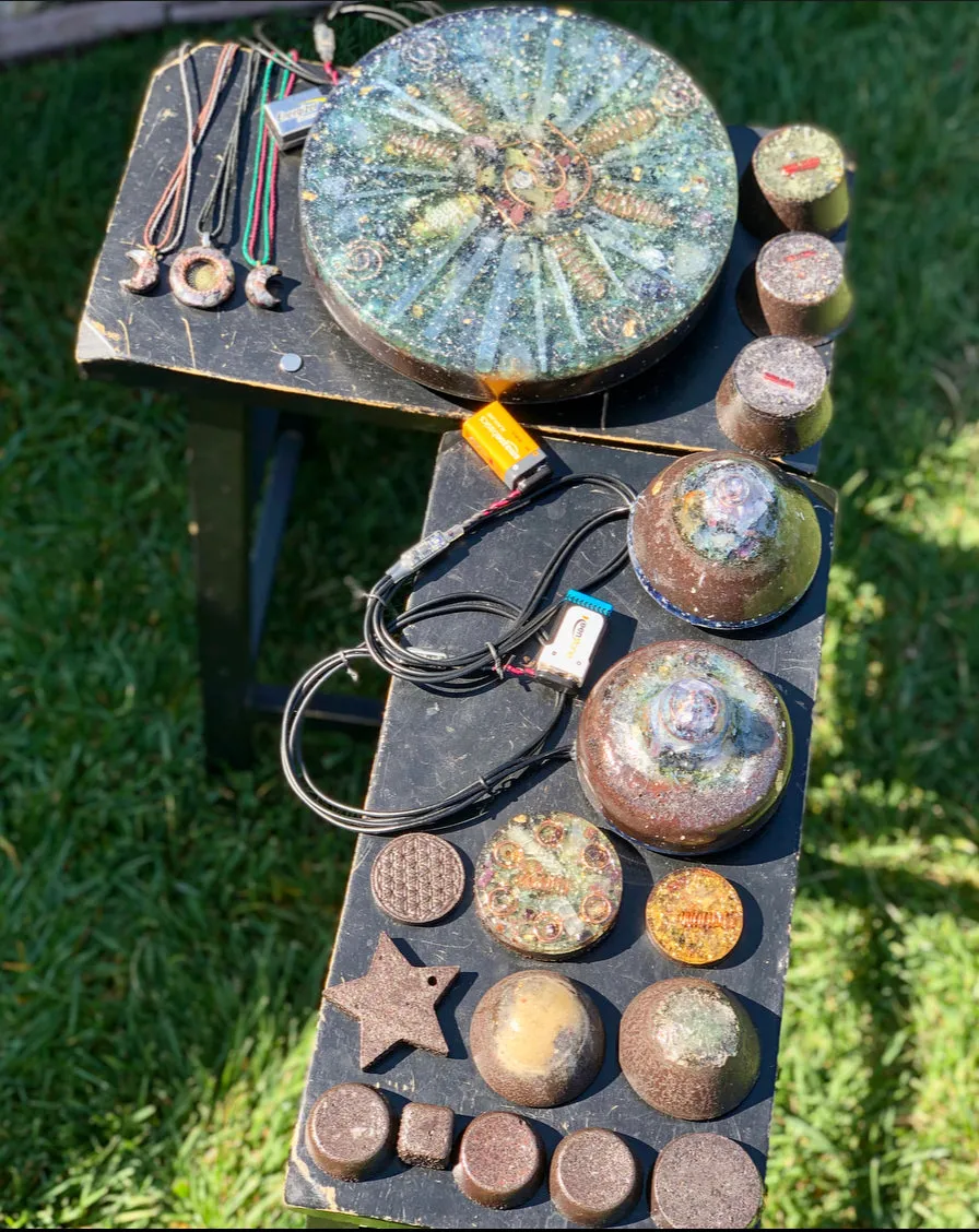 The “Orgonized” Combo Pack- 30k Hz Medicine Wheel, Two 15Hz Dream Machines, Appliance Shields, Tacticals & 3 amulets plus freebies ($250 in savings)