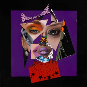 The Peace in Perfection - Abstract portrait Art - Vanity Pop - Collage Portrait - Limited Edition Giclee Art Print - Vakseen Art