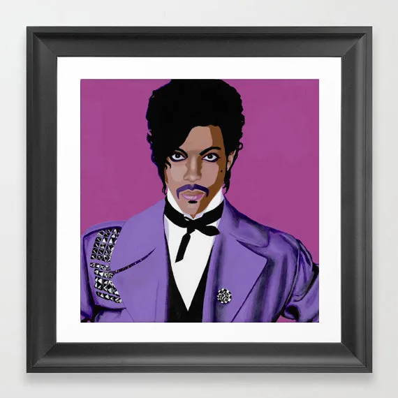 The Purple One - Prince portrait art - Limited Edition Giclee Art Prints & Wall Decor - Vakseen Art