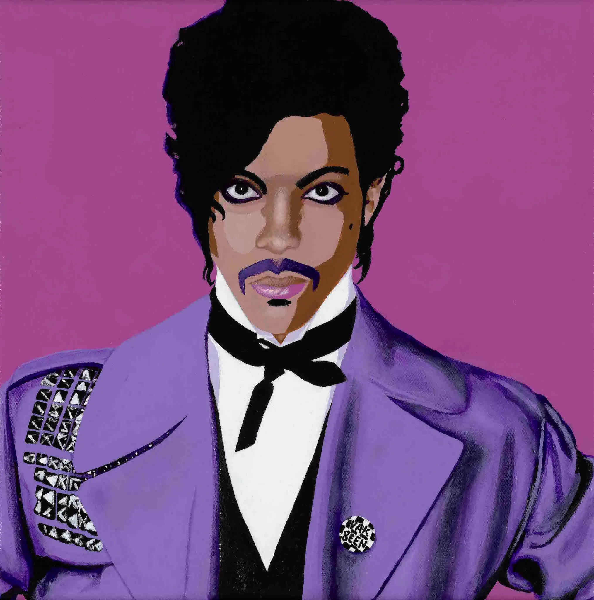 The Purple One - Prince portrait art - Limited Edition Giclee Art Prints & Wall Decor - Vakseen Art