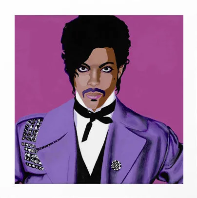 The Purple One - Prince portrait art - Limited Edition Giclee Art Prints & Wall Decor - Vakseen Art