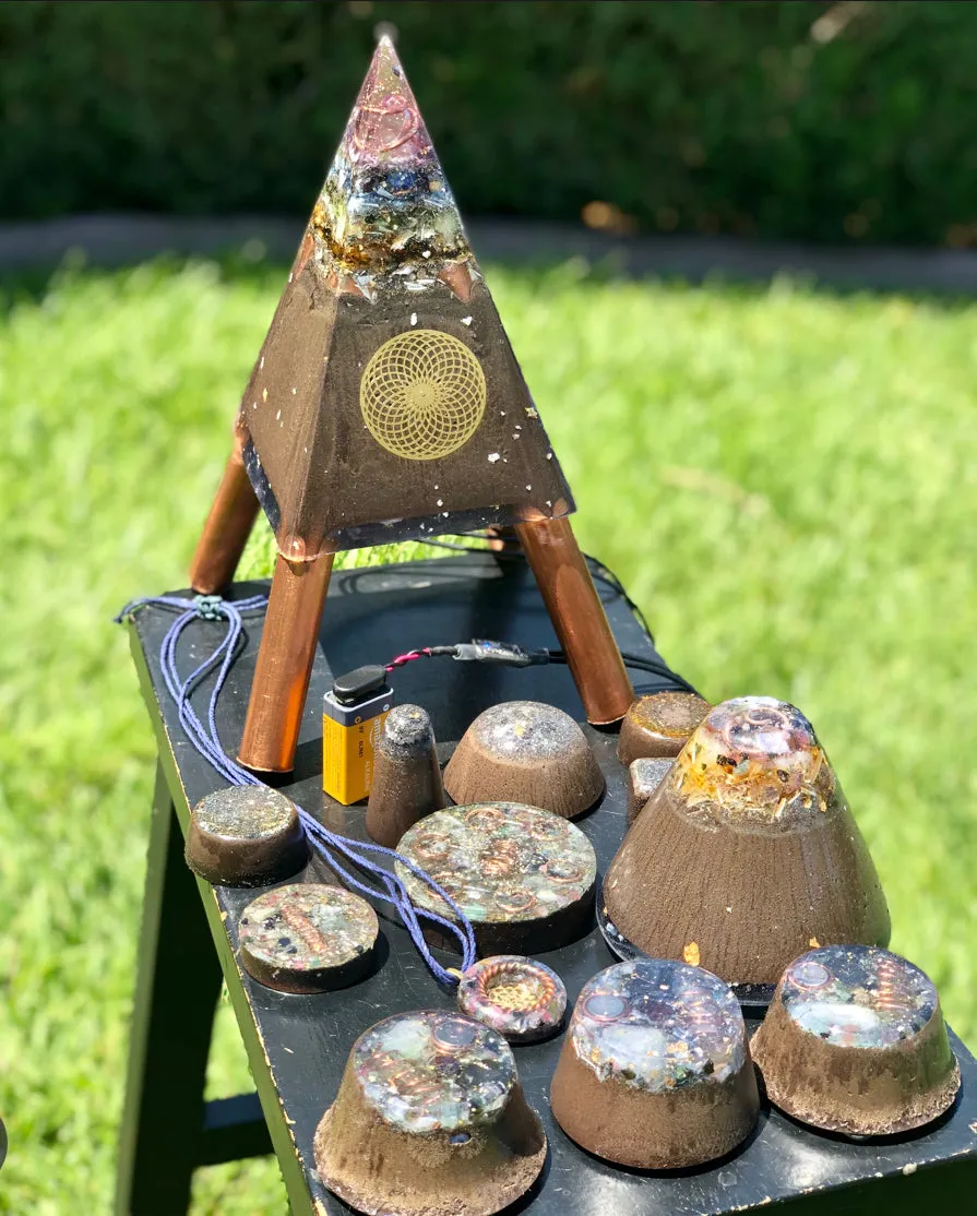 The “Sleek Family Pack”- Sleek Nubian Tensor Ring Equalizer Mini CB, Dream Machine, 3 Macro Towerbusters, Appliance Shields, Amulet, 5 freebies ($220 in savings)