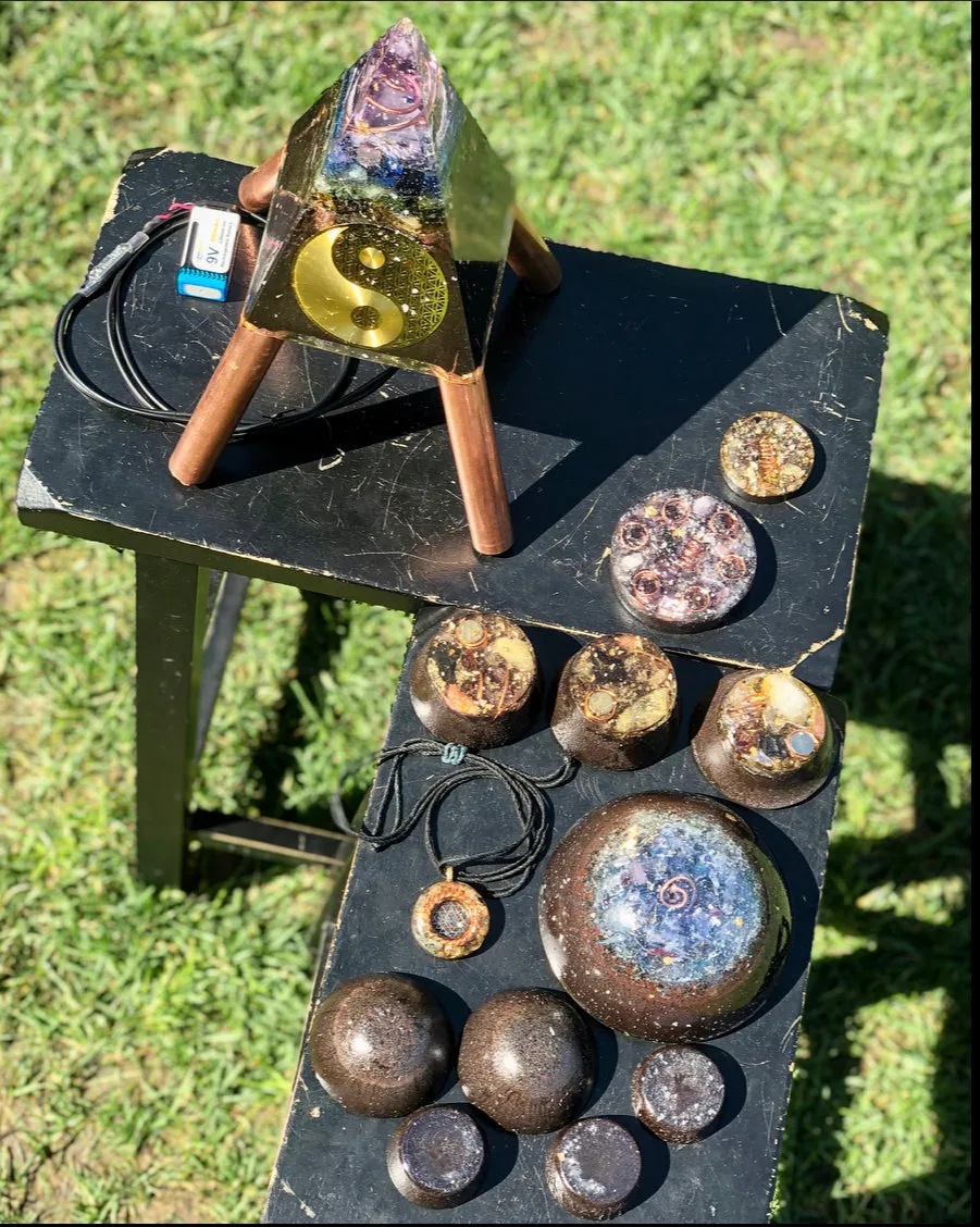 The “Sleek Family Pack”- Sleek Nubian Tensor Ring Equalizer Mini CB, Dream Machine, 3 Macro Towerbusters, Appliance Shields, Amulet, 5 freebies ($220 in savings)