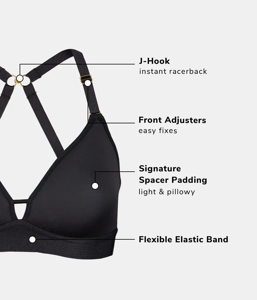 The Spacer Bra: Jet Black