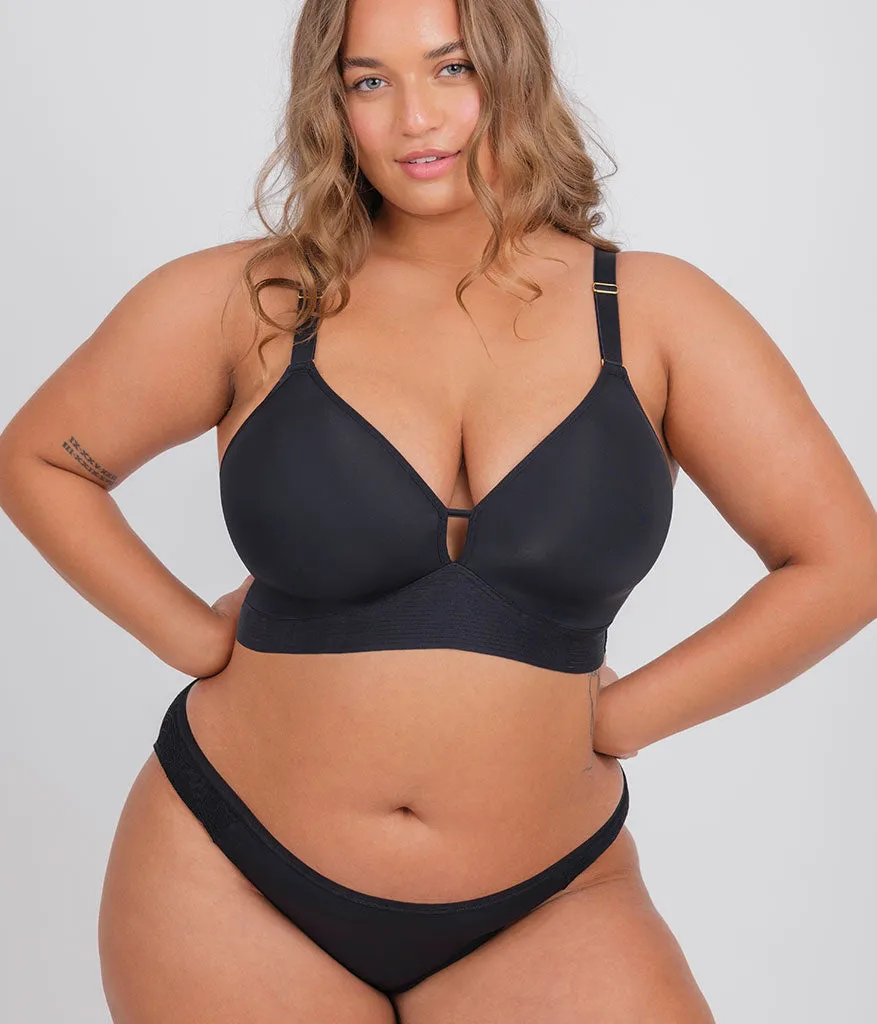 The Spacer Bra: Jet Black