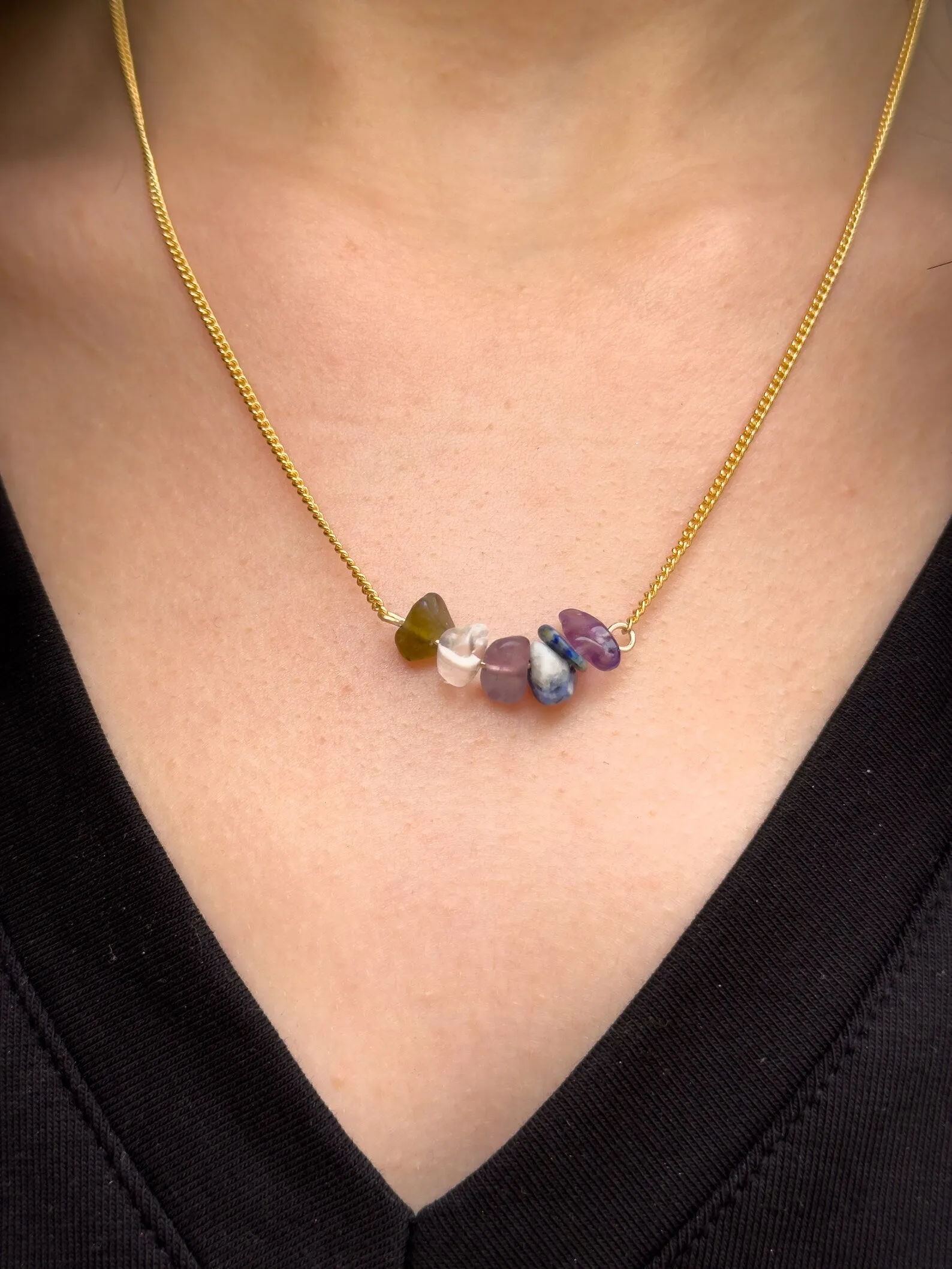 Third Eye Chakra Gemstone Necklace