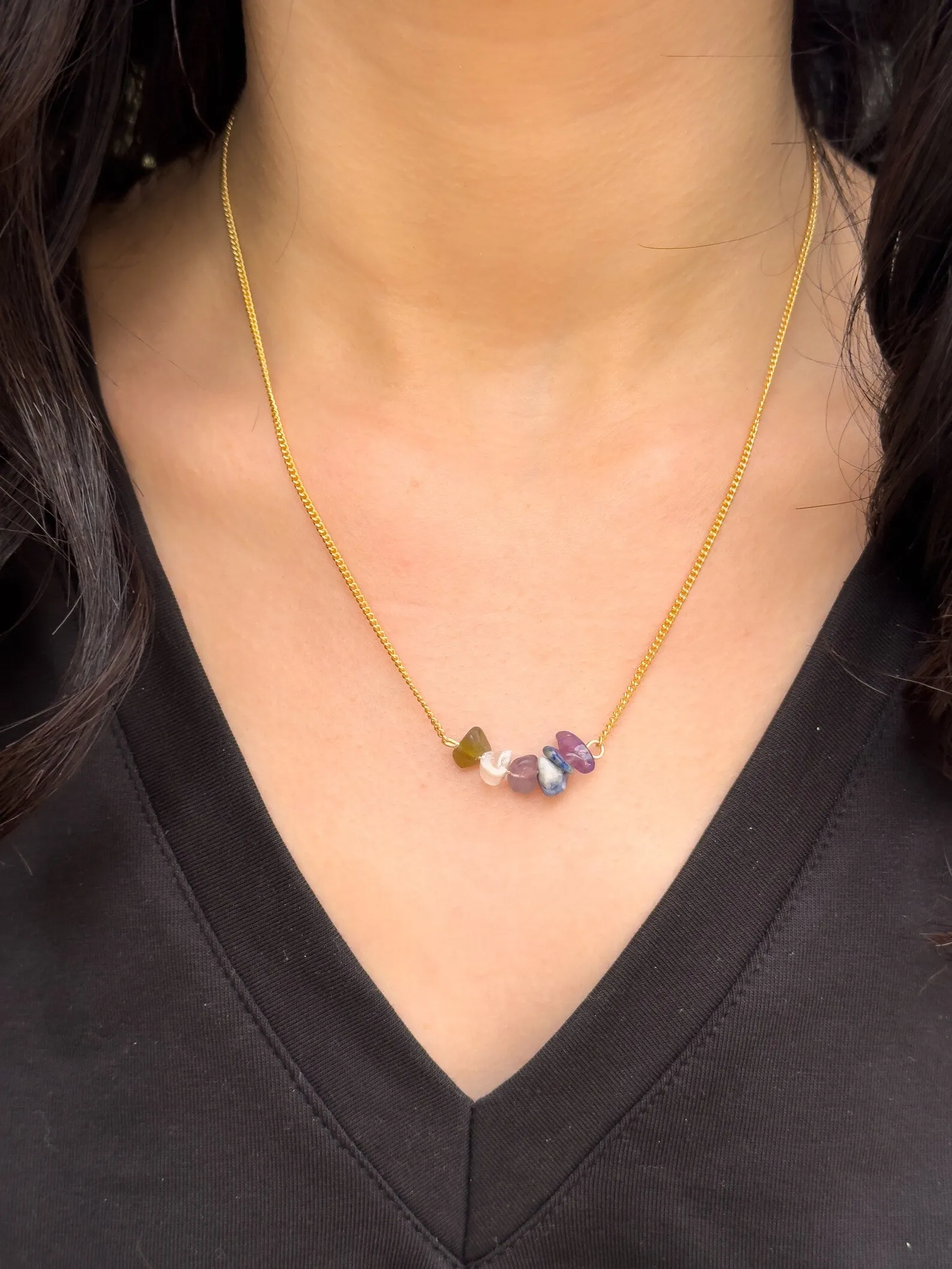 Third Eye Chakra Gemstone Necklace