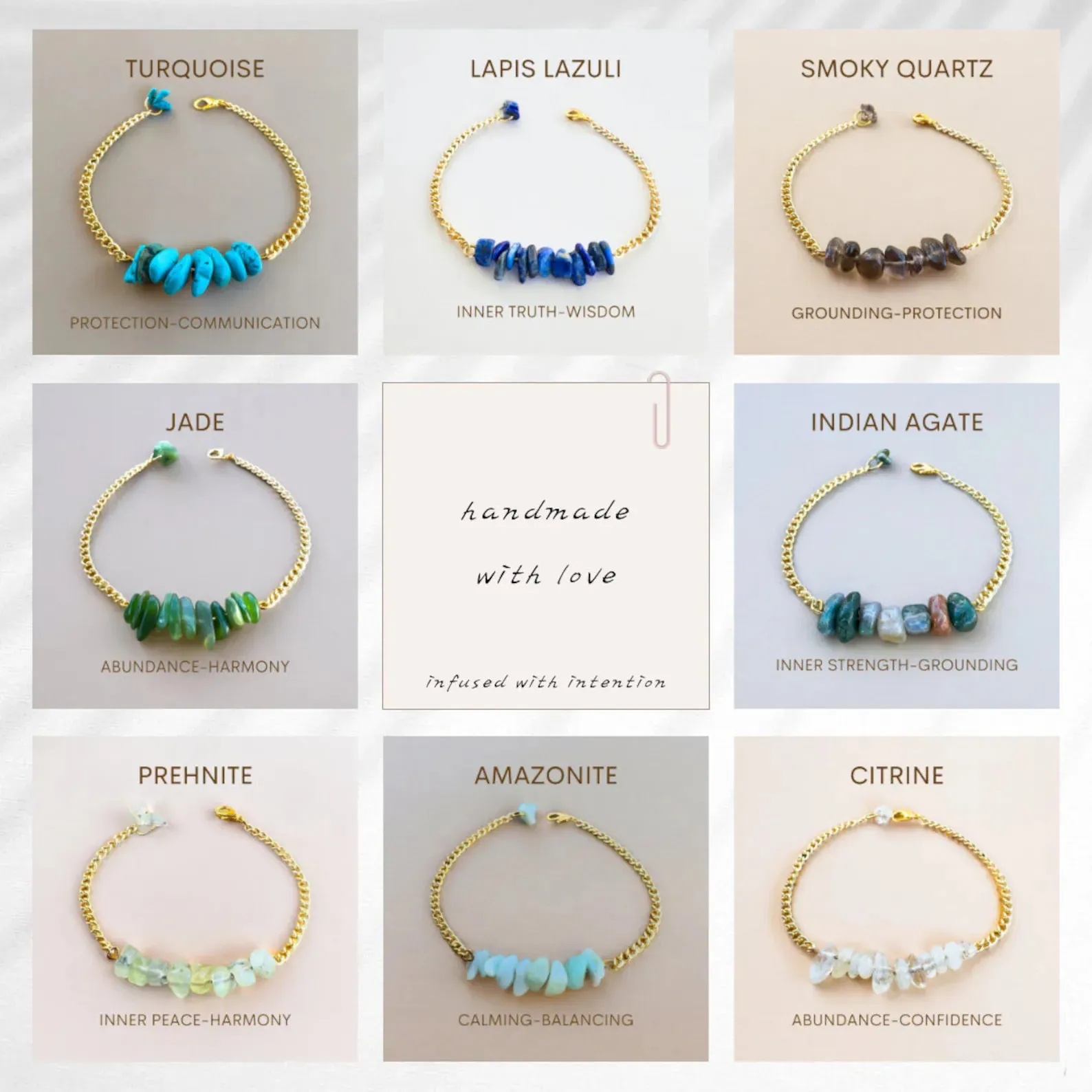Third Eye Chakra Gemstone Necklace