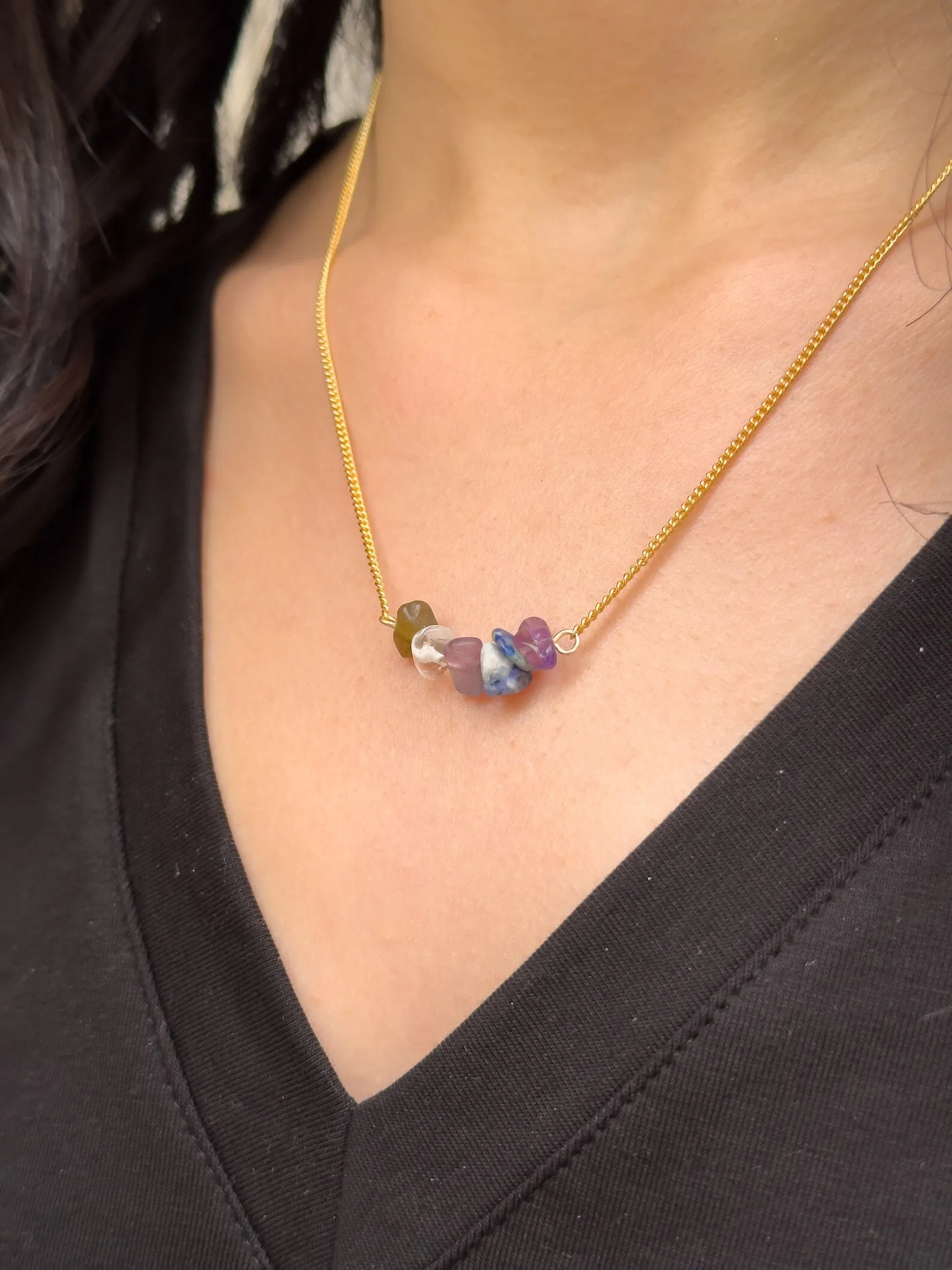 Third Eye Chakra Gemstone Necklace