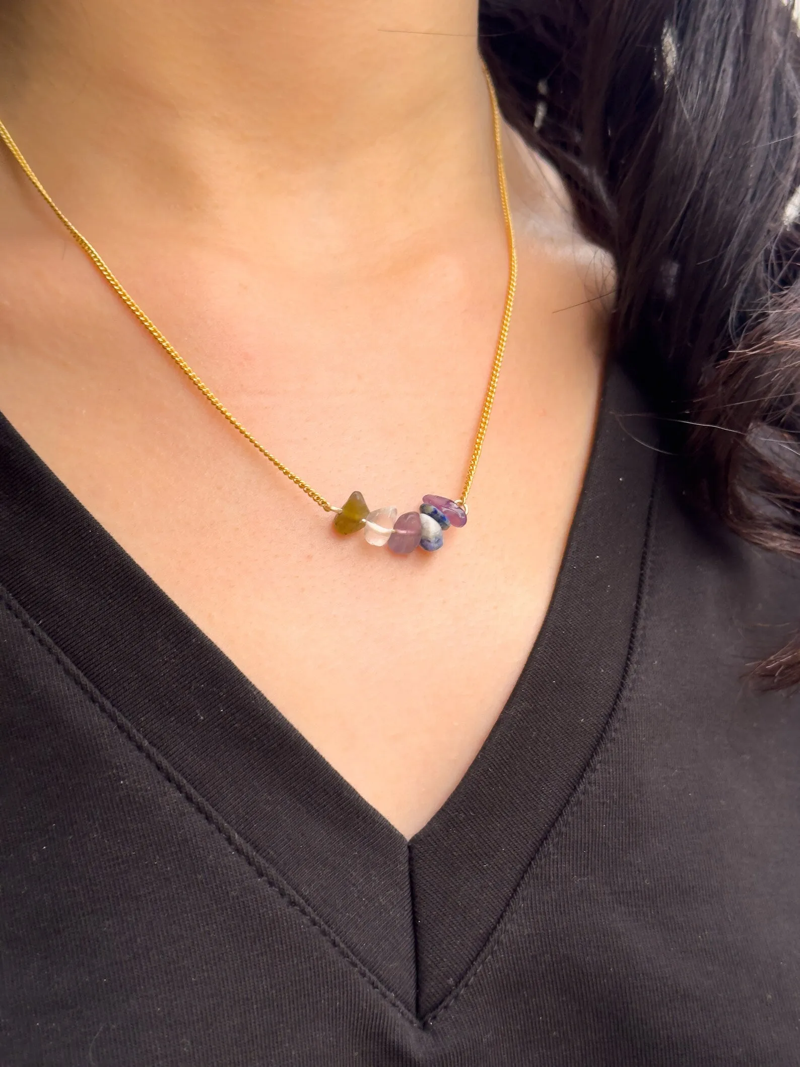 Third Eye Chakra Gemstone Necklace