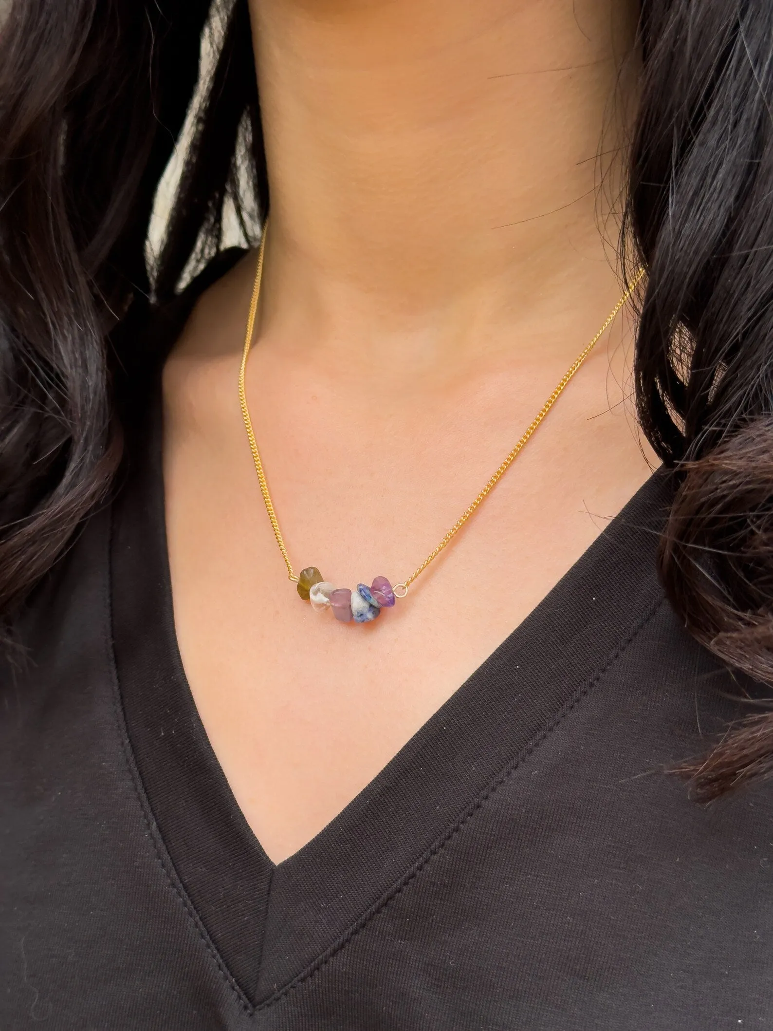 Third Eye Chakra Gemstone Necklace