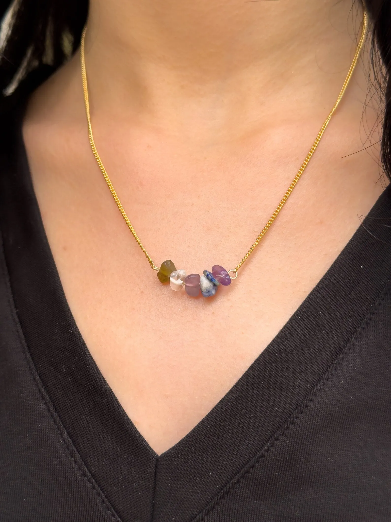 Third Eye Chakra Gemstone Necklace