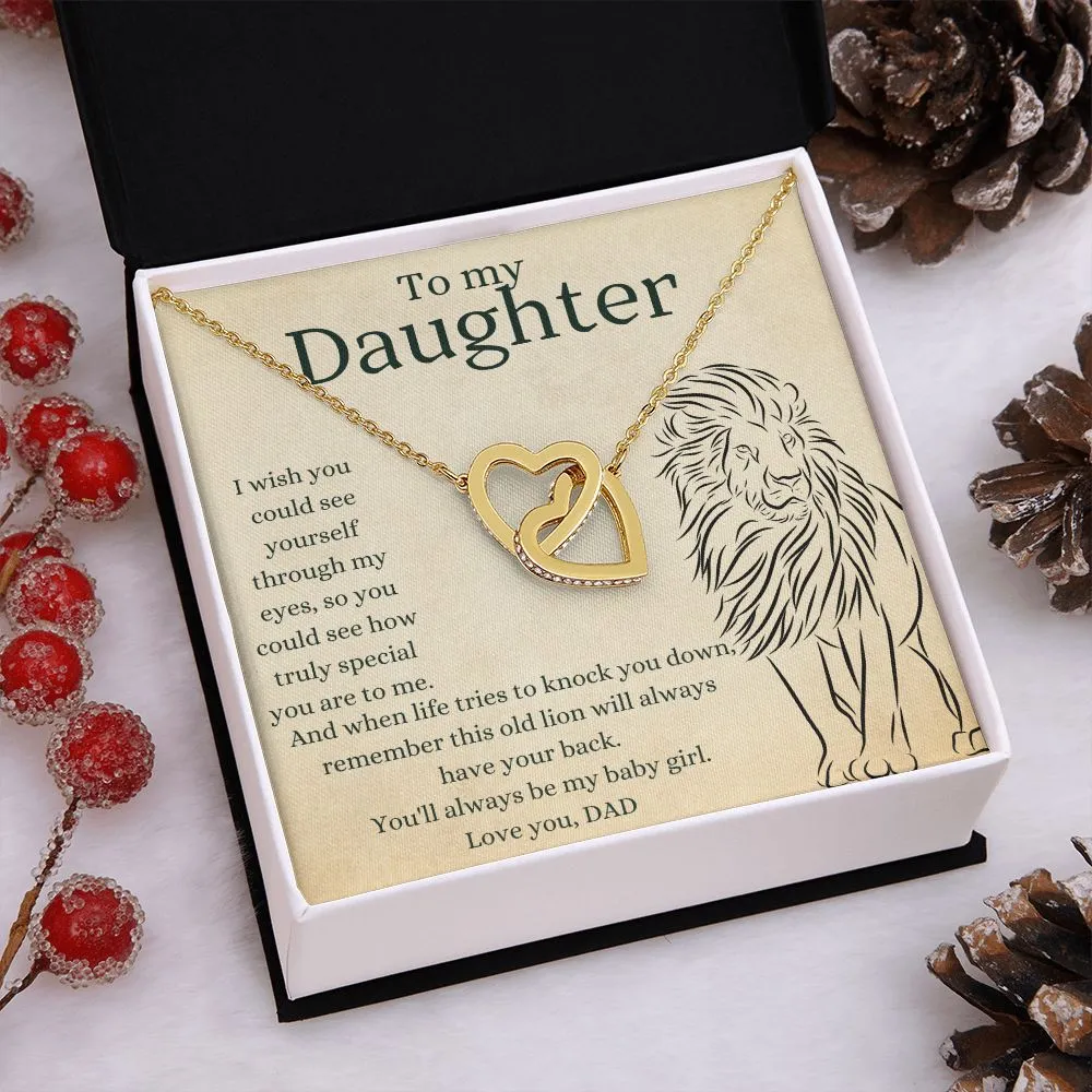 This Old Lion Dad - Interlocking Hearts Necklace