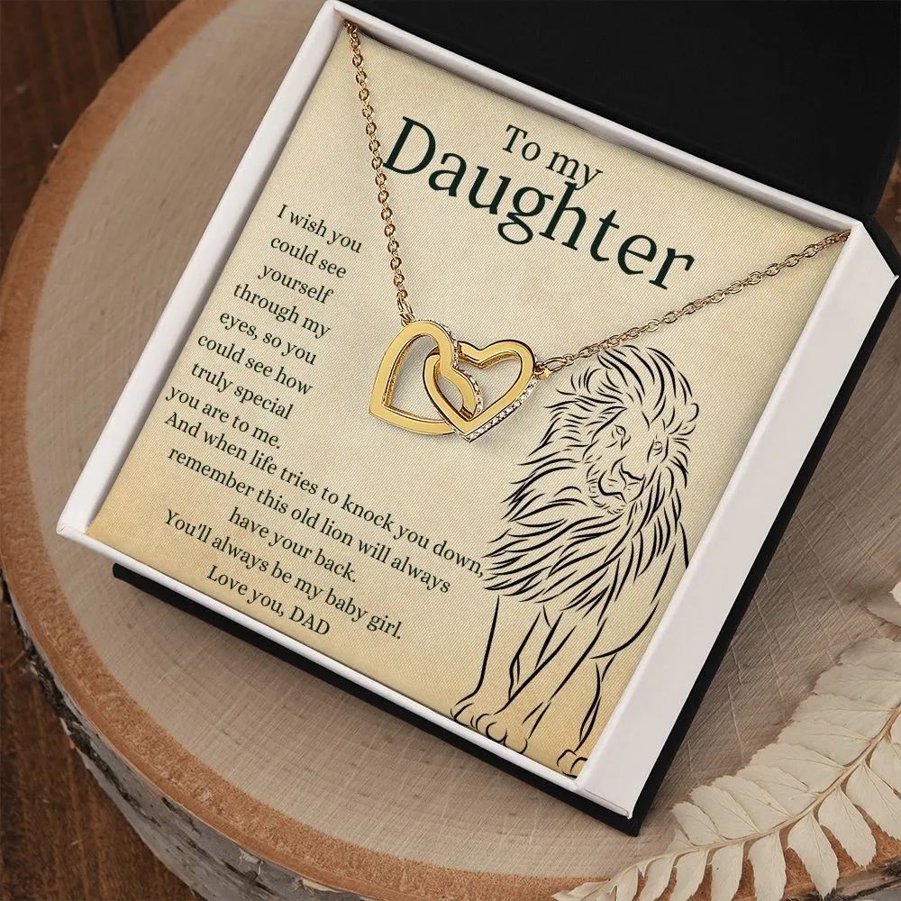 This Old Lion Dad - Interlocking Hearts Necklace