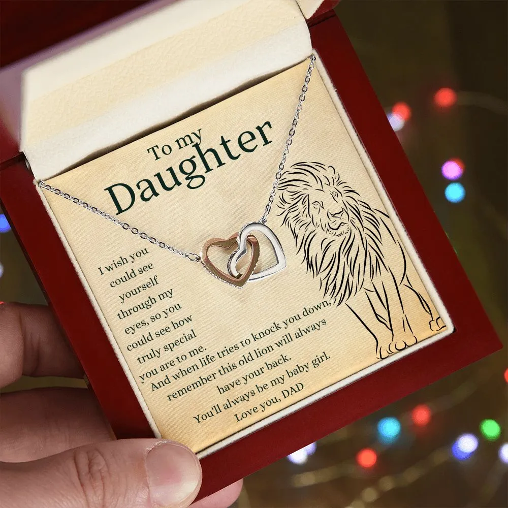 This Old Lion Dad - Interlocking Hearts Necklace
